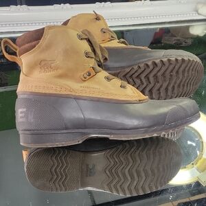 Mens 10 Sorel Men's Ankeny waterproof snow boots in the Elk/Stout colorway. 